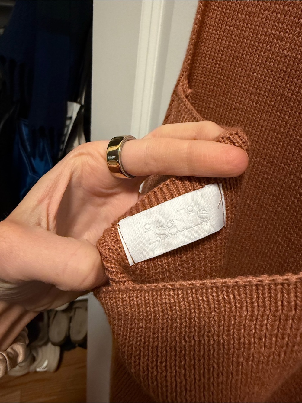 Sleeveless Ribbed Maxi Dress in Rust - Picture 3 of 3